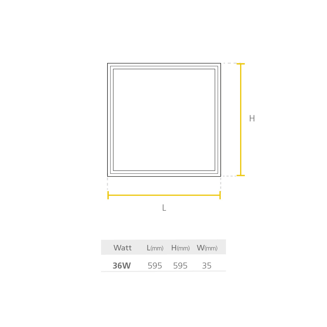 Led panel SQ ST