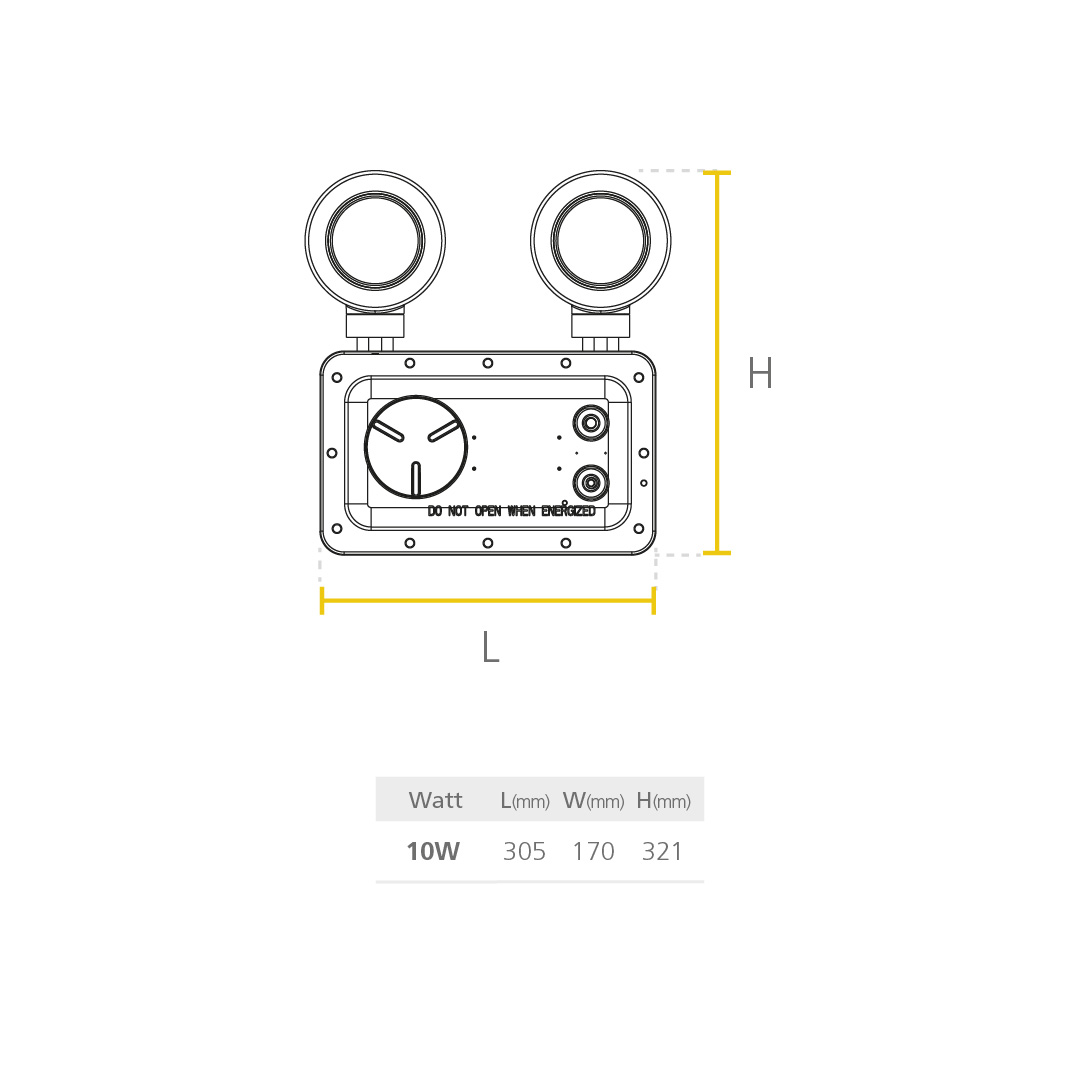 Led Emergencia R1 SYL Secure